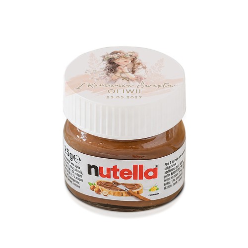 Mini Nutella na Komunię dziewczynki