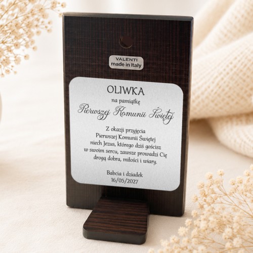 Obrazek personalizowany na prezent dla dziecka z okazji Komunii Świętej.
