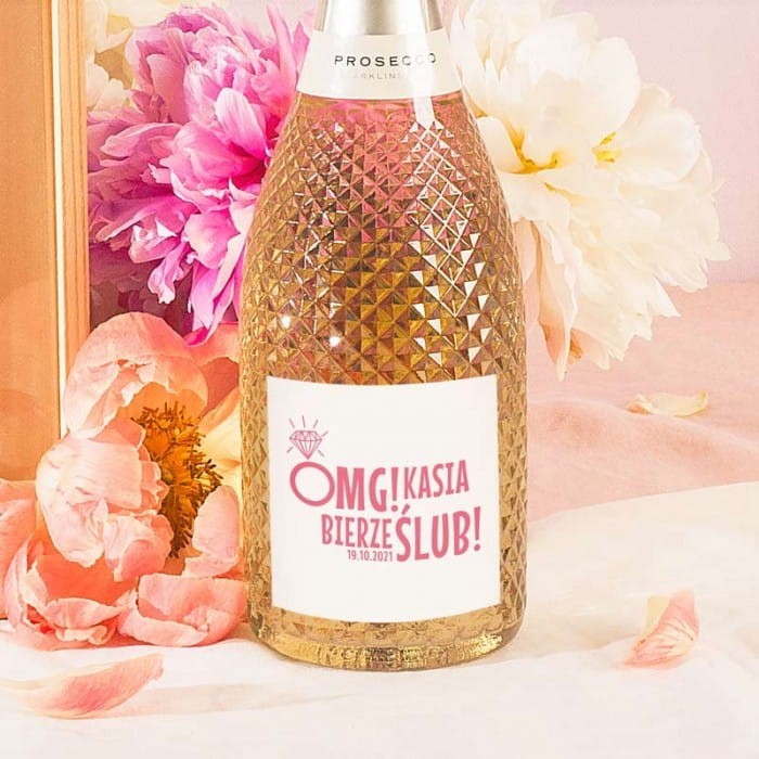 ETYKIETY na Mini Szampany personalizowane OMG! 10szt