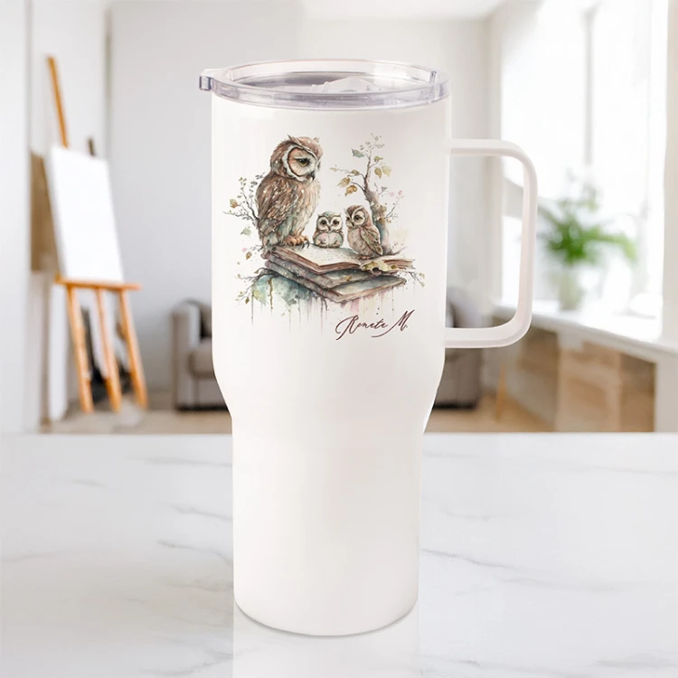 Personalizowany kubek termiczny dla wychowawczyni.
