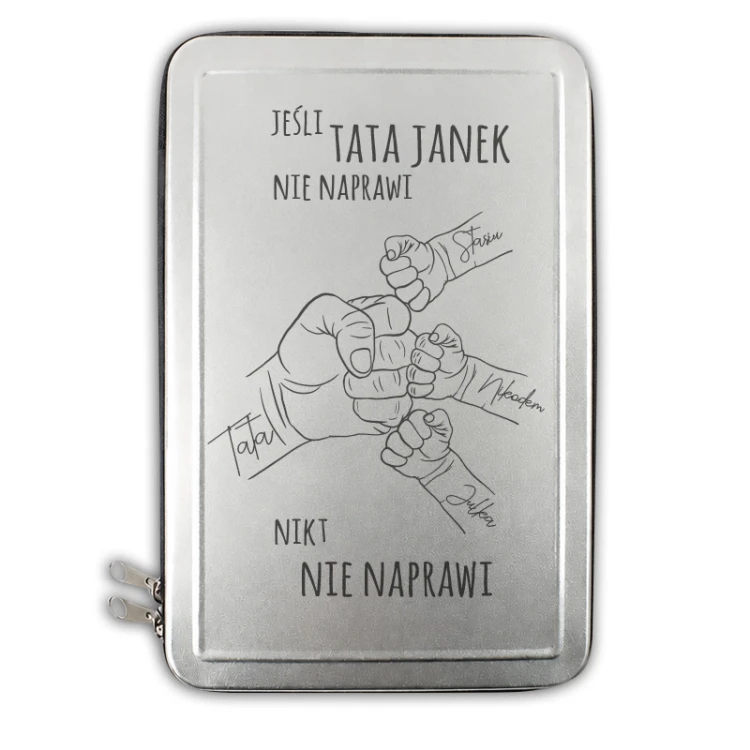 Etui z narzędziami dla taty jako prezent na Dzień Ojca.