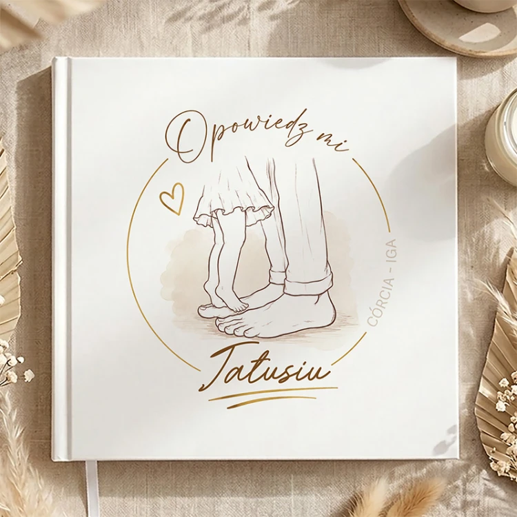 Personalizowana książka Opowiedz Mi Tatusiu prezent dla taty od córki.