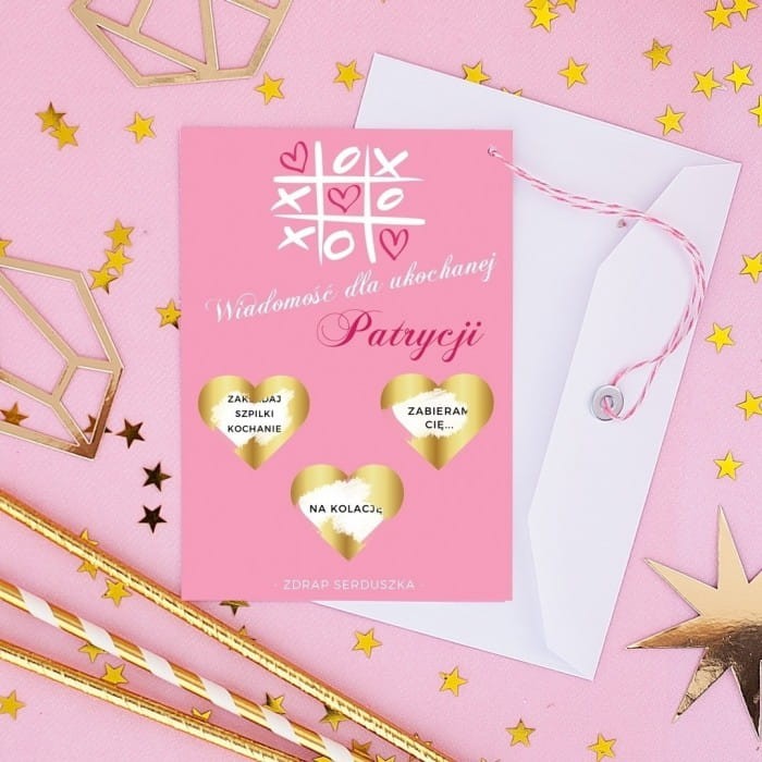 ZDARPKA Wiadomość dla ukochanej Niespodzianka na Walentynki