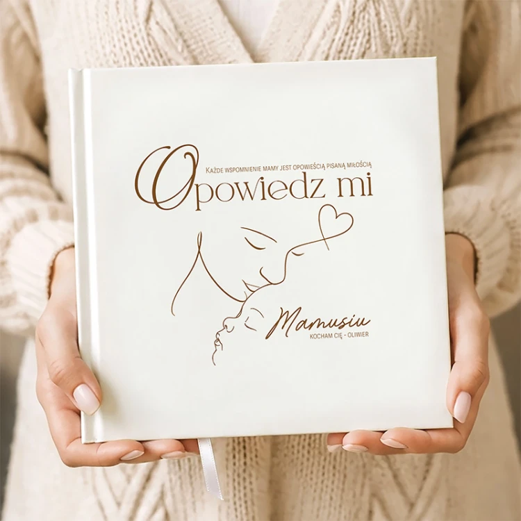 Personalizowana książka Opowiedz Mi Mamusiu prezent dla mamy.