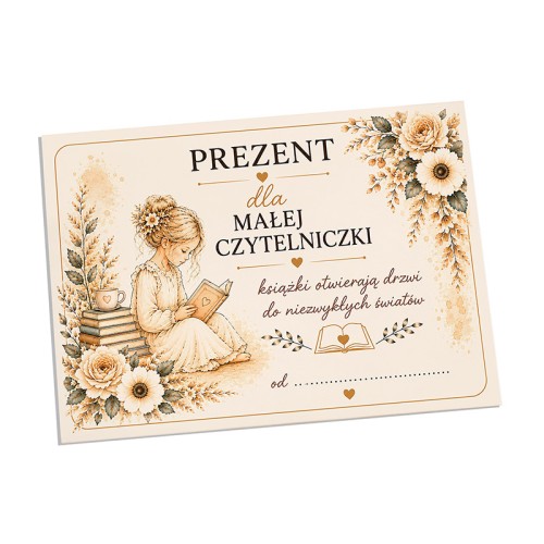 Dodatek do prezentu dla dziewczynki, która lubi książki i bajkowe opowieści.