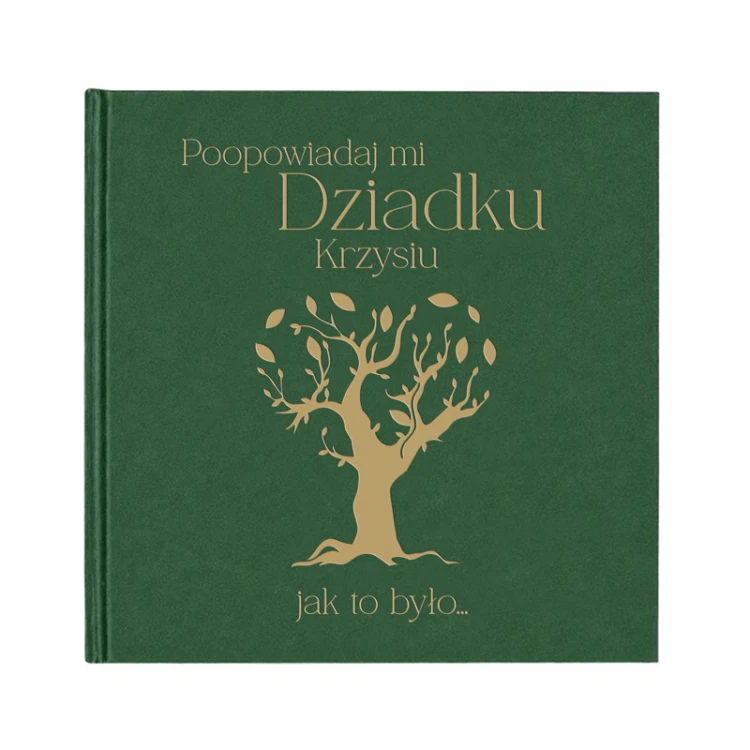 Elegancki album welurowy dla dziadka.