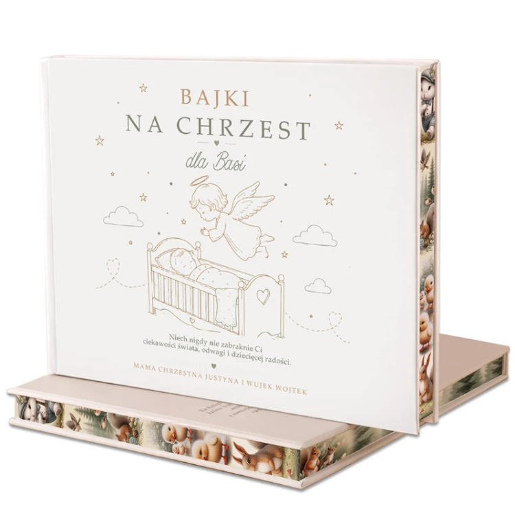 Bajki na chrzest z dedykacją i ilustracjami.