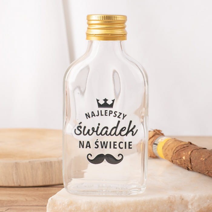 BUTELECZKA na alkohol Prezent dla świadka podziękowanie