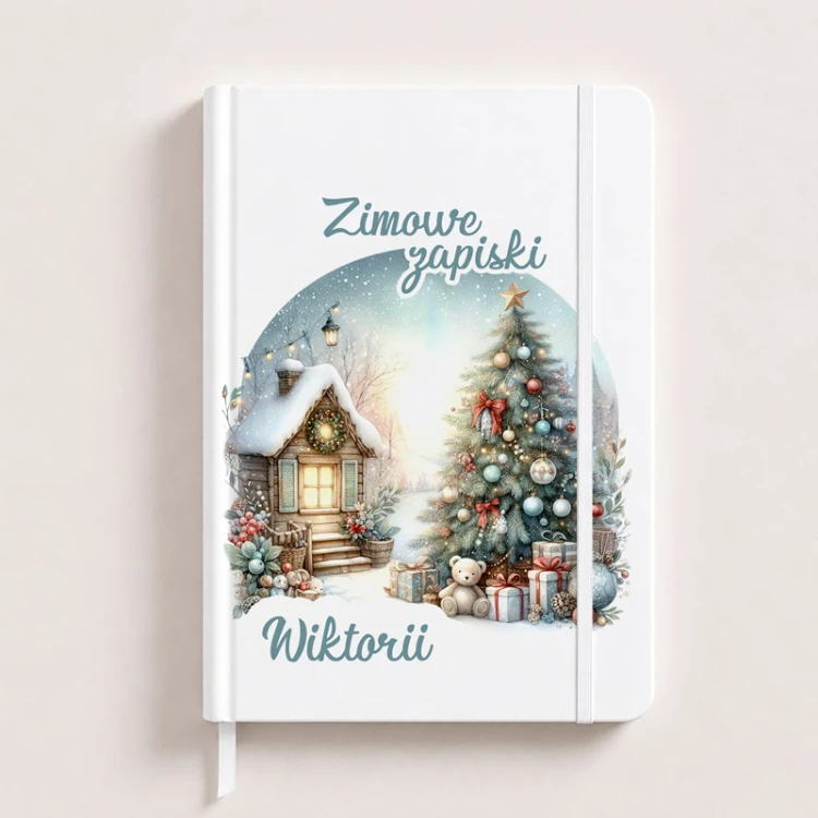 Notes świąteczny zimowe zapiski z piękną grafiką.