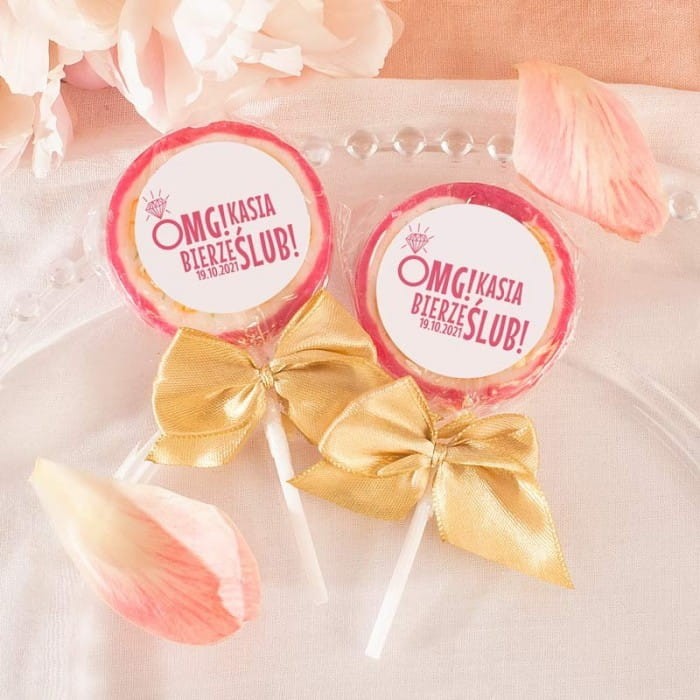 LIZAKI na panieński OMG! 10szt (+etykiety)