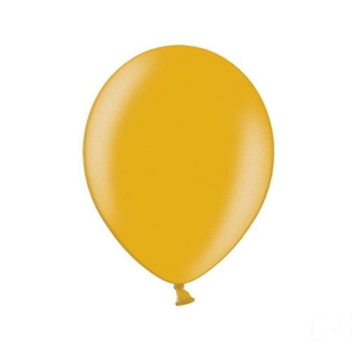 BALONY metaliczne MOCNE 27cm 10szt ZŁOTE