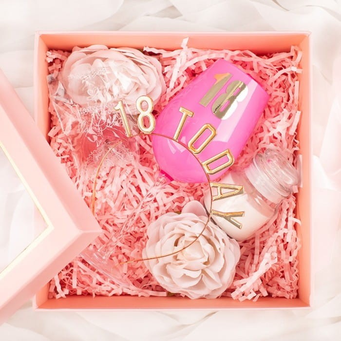 ZESTAW Prezentowy Na 18 Dla Dziewczyny Złoto & Róż Ellegance