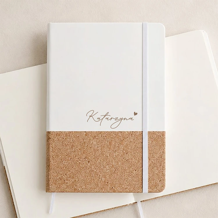 Personalizowany notes z korkową okładką