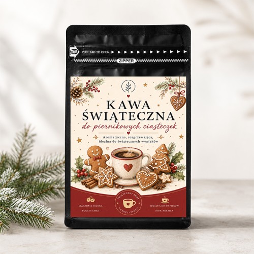 Świąteczna kawa o smaku whisky to elegancki upominek firmowy dla pracowników.