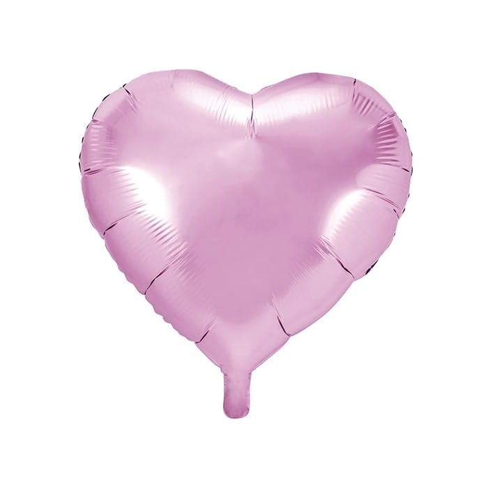BALON foliowy Serce 45cm JASNORÓŻOWY