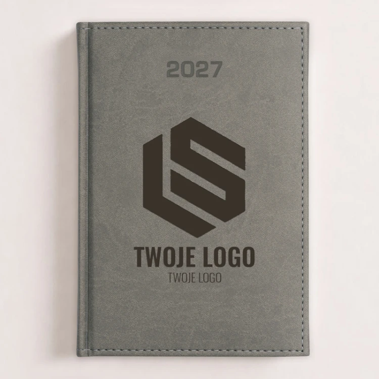 Kalendarz książkowy 2027 z logo firmy