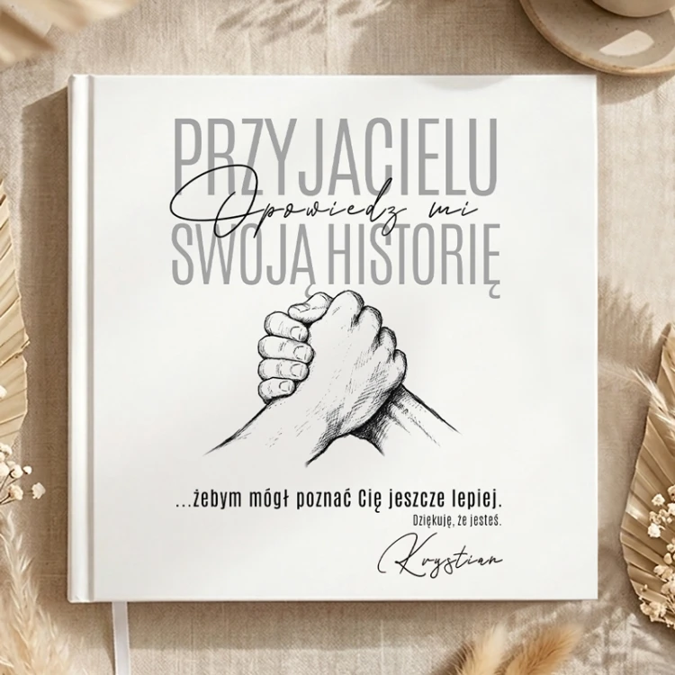 Personalizowana książka Opowiedz Mi dla przyjaciela.