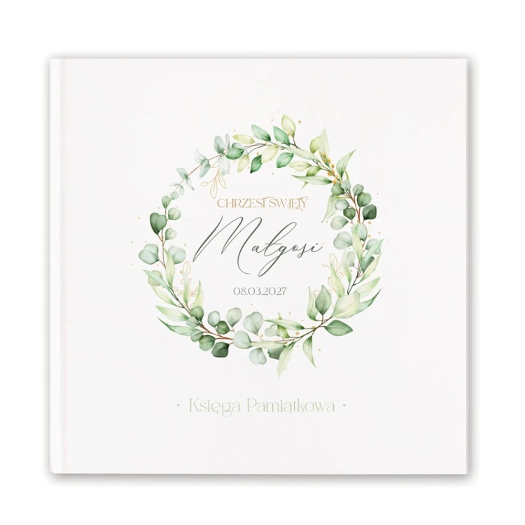Księga pamiątkowa Chrzest Święty personalizowana