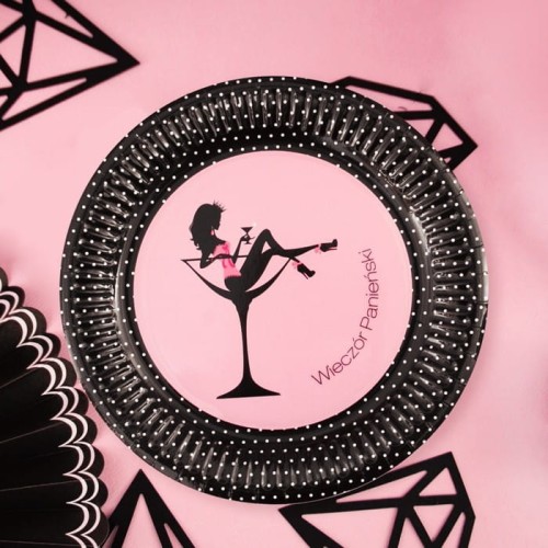 TALERZYKI papierowe Królowa Nocy 10szt