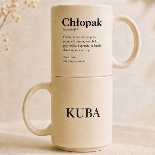 Personalizowany kubek z definicją prezent na Dzień Chłopaka