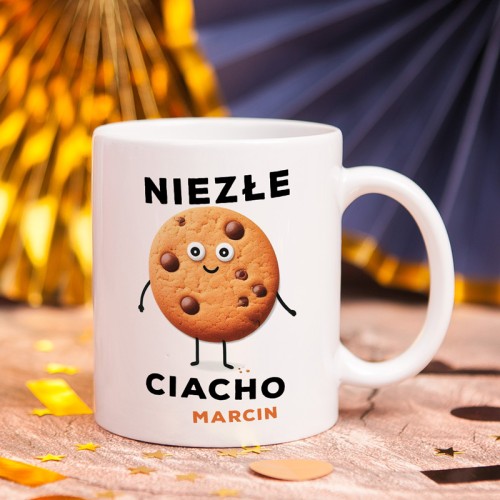 Personalizowany kubek Niezłe Ciacho prezent dla chłopaka z imieniem