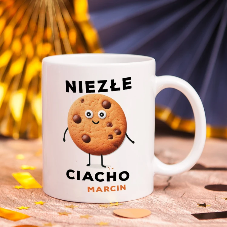 Personalizowany kubek Niezłe Ciacho prezent dla chłopaka z imieniem
