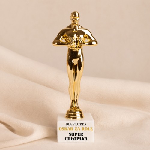 Personalizowana statuetka Oskar za rolę Super Chłopaka na Dzień Chłopaka