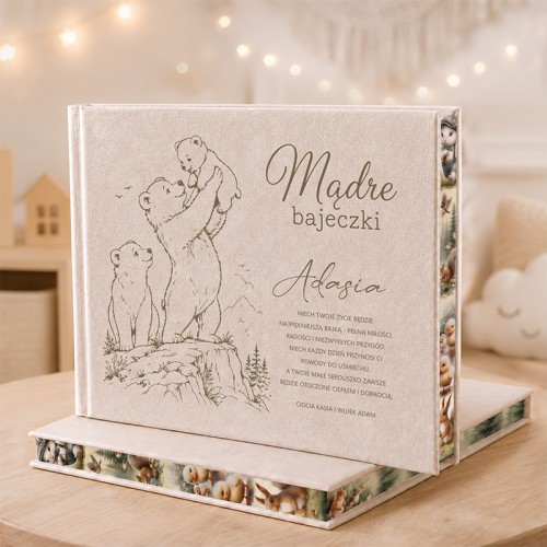 Personalizowana książka z bajkami i wierszami na narodziny dziecka.