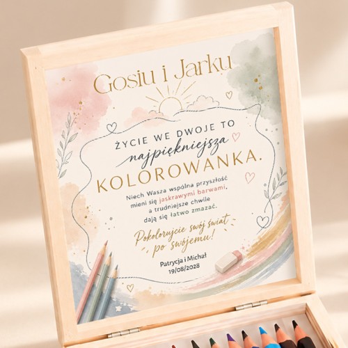 Skrzynka z życzeniami dla Pary Młodej.