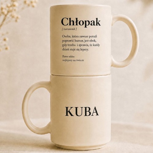 Personalizowany kubek z definicją prezent na Dzień Chłopaka