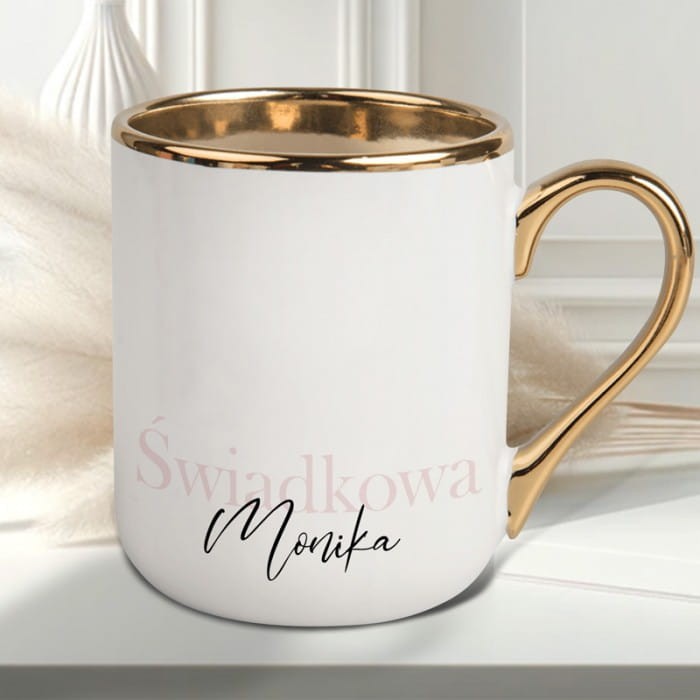 KUBEK Podziękowanie Dla Świadkowej Z Imieniem