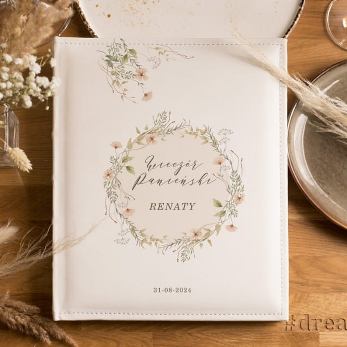 ALBUM na wklejane zdjęcia z panieńskiego Boho
