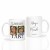 Zestaw kubków ślubnych z napisem Te dzieciaki powiedziały sobie TAK przedstawiono w eleganckiej aranżacji.