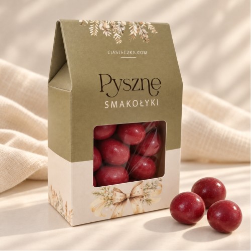 Wiśnie w czekoladzie w eleganckim pudełeczku to słodki upominek, który sprawdzi się na wiele okazji.