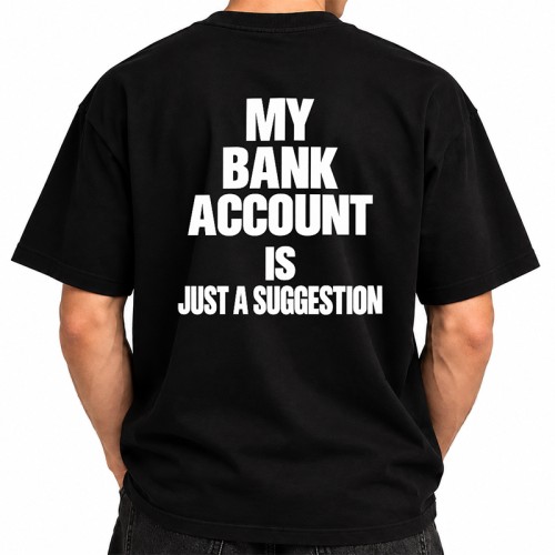 Śmieszny T-shirt męski z dużym nadrukiem na plecach sprawdzi się jako prezent dla faceta z poczuciem humoru.