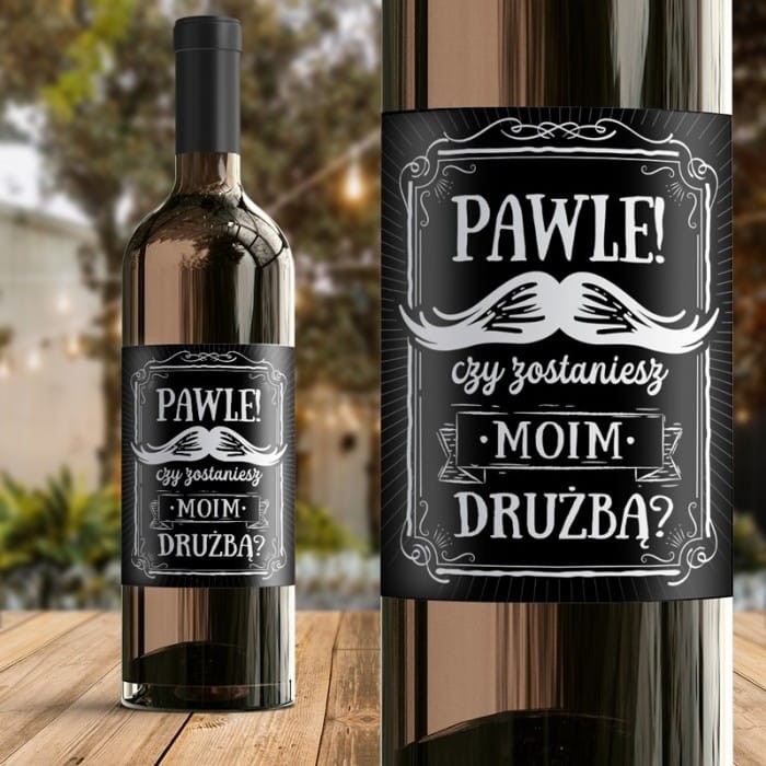 ETYKIETA na alkohol Pytanie do drużby