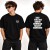 Czarna męska koszulka z dużym napisem na plecach to wyrazisty T-shirt w streetwearowym stylu.