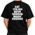 Czarny T-shirt męski z zabawnym angielskim hasłem sprawdzi się jako prezent dla chłopaka.
