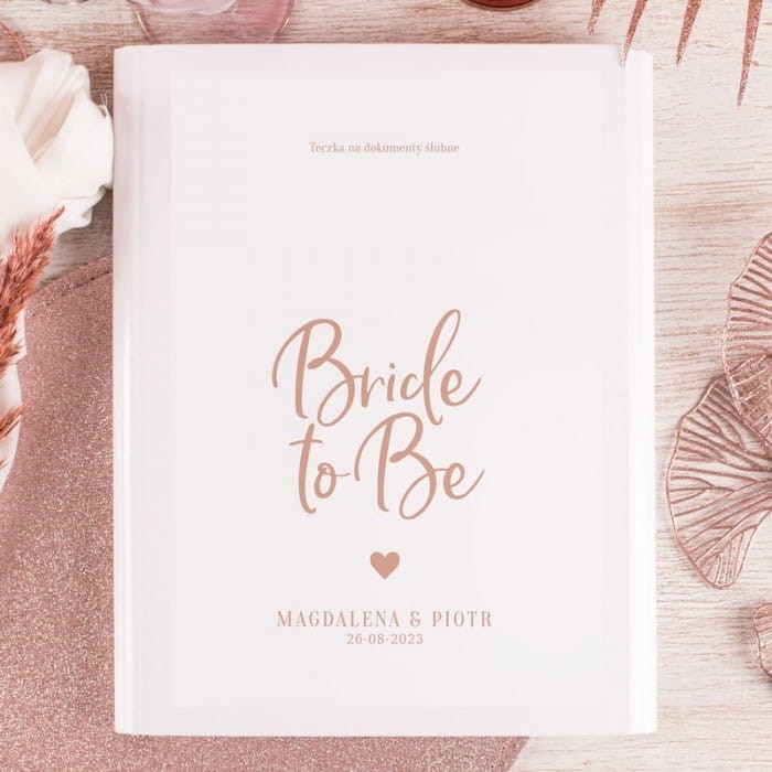 TECZKA na dokumenty ślubne Bride to Be