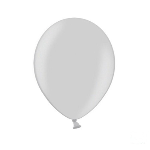 BALONY metaliczne MOCNE 27cm 10szt SREBRNE