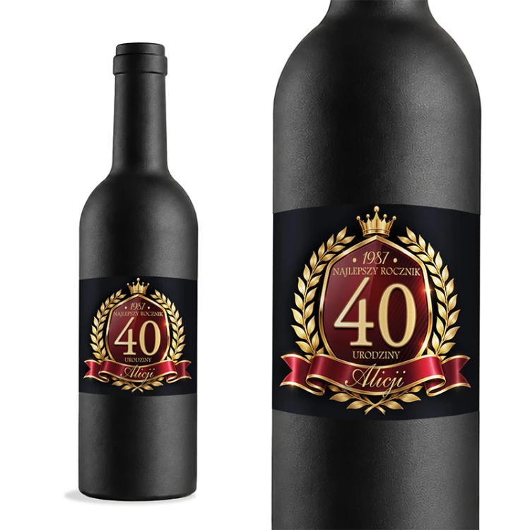 Personalizowany zestaw do wina na 40 urodziny
