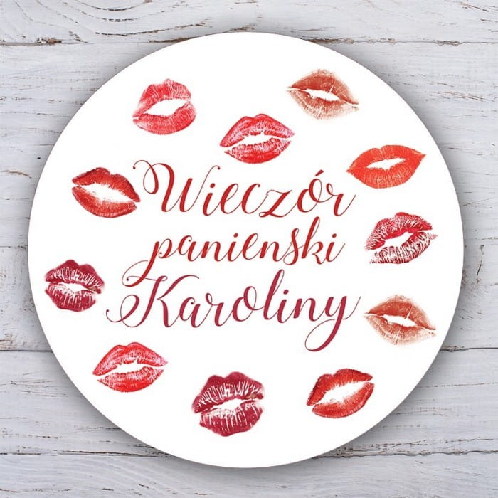 OPŁATEK na tort personalizowany Kisses Ø20cm