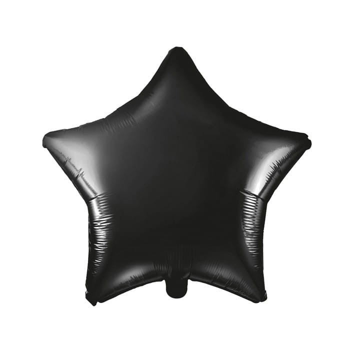 BALON foliowy Gwiazda 48cm CZARNY