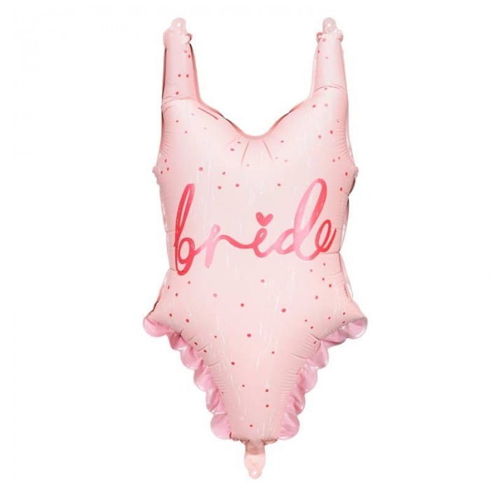 BALON strój kąpielowy z napisem Bride Dekoracja na panieński latem
