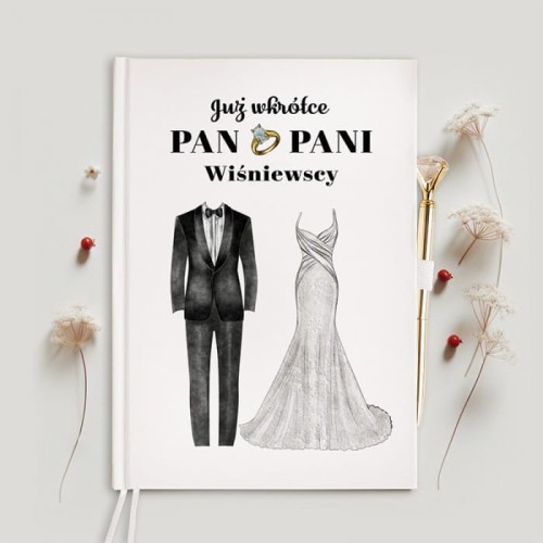 PLANER ślubny z nazwiskiem Ona i On