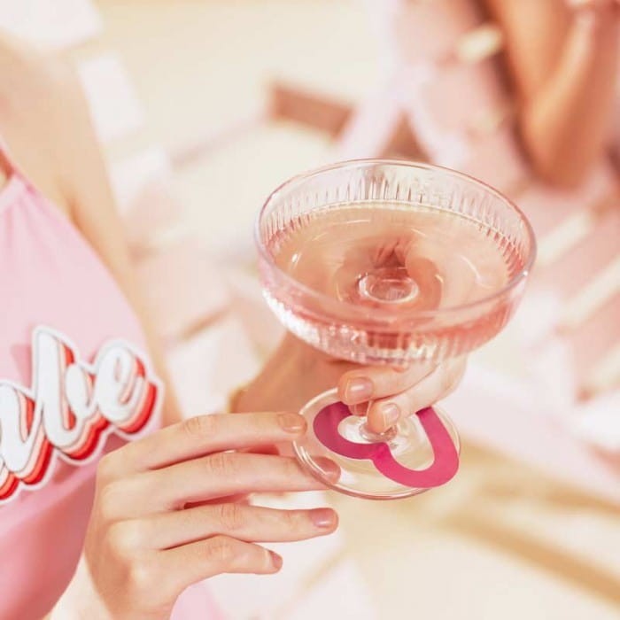 ZNACZNIKI w kształcie serca dekoracja na kieliszki 10szt