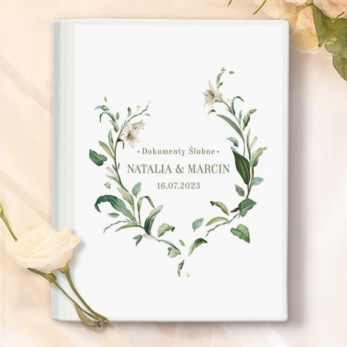 TECZKA na ślubną dokumentację Delikatne Lilie