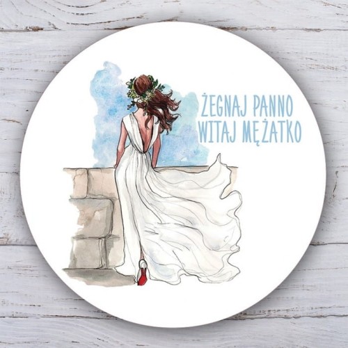 OPŁATEK na tort uniwersalny Żegnaj Panno Ø20cm