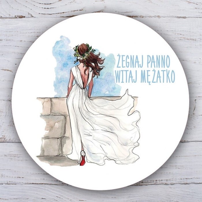 OPŁATEK na tort uniwersalny Żegnaj Panno Ø20cm