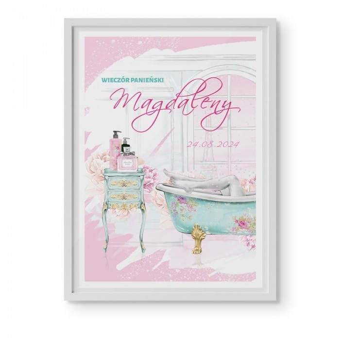 PLAKAT dekoracyjny Panna Młoda 50x70cm Z IMIENIEM